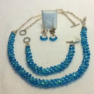 FINAL SALE PRICE Lia Rosa Shades of Blue Jewelry Set